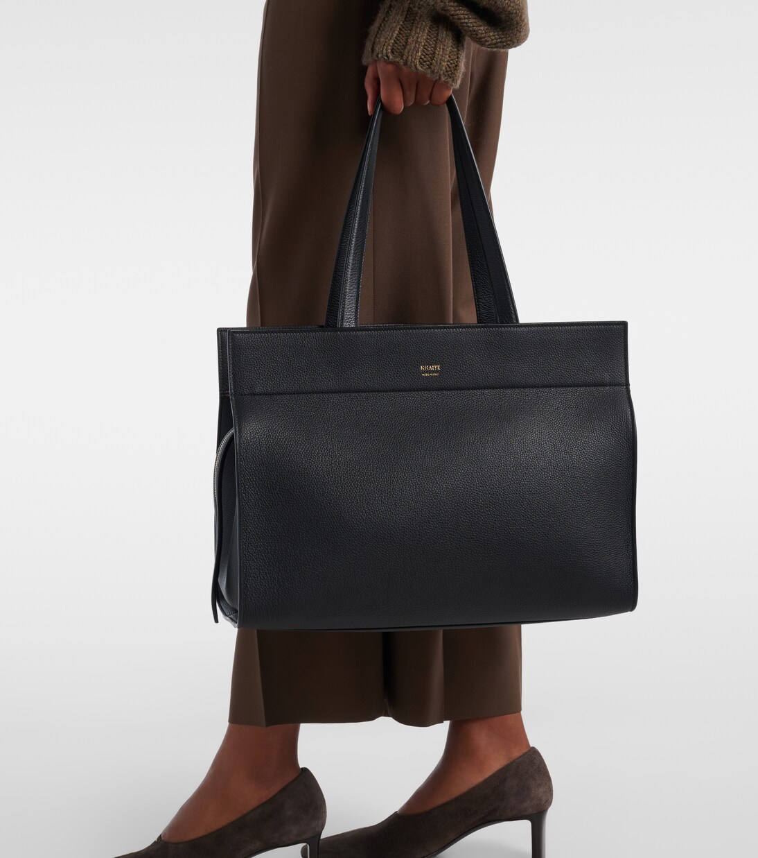 Crosby leather tote bag | Khaite