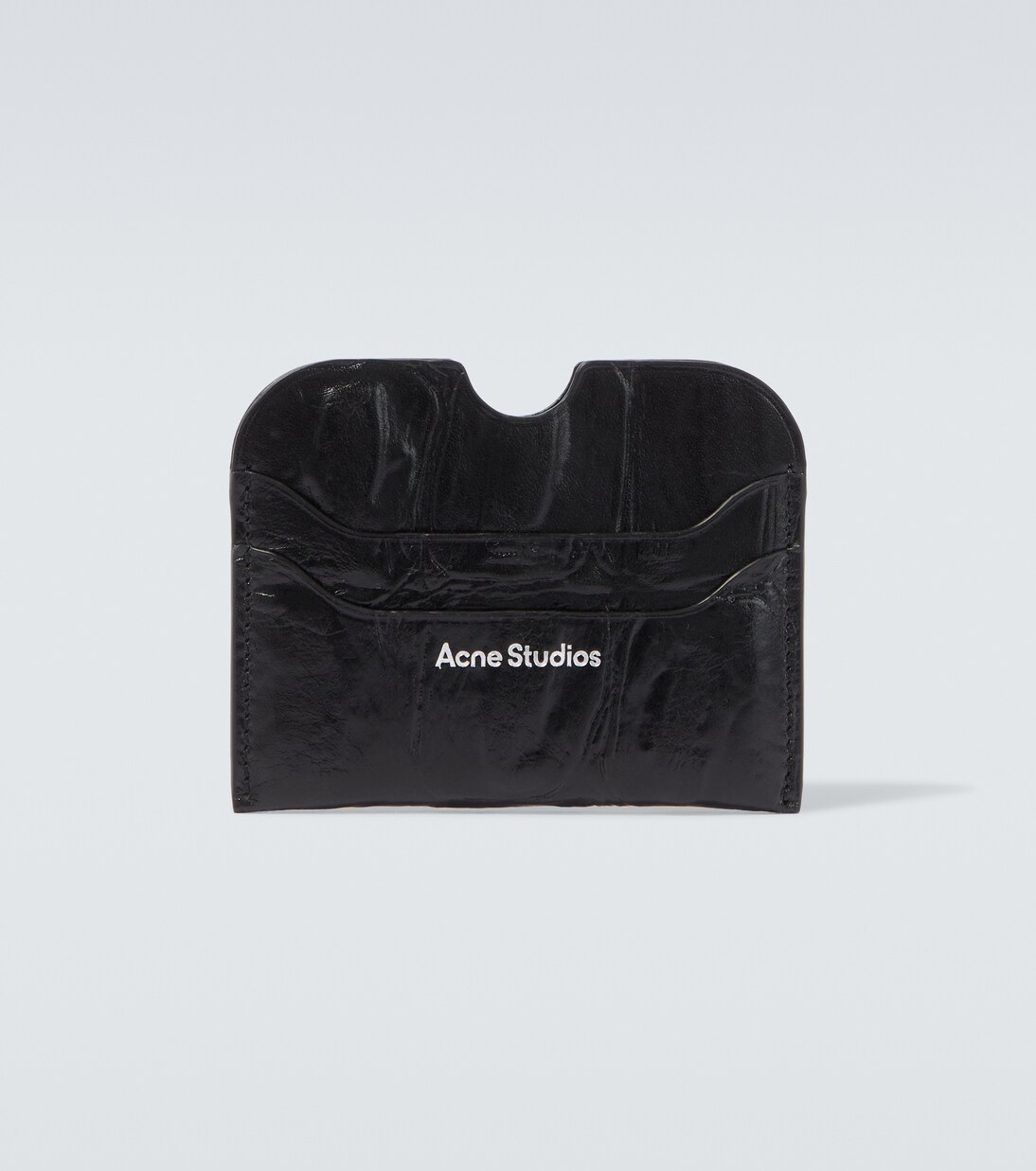 Croc-effect leather card holder | Acne Studios