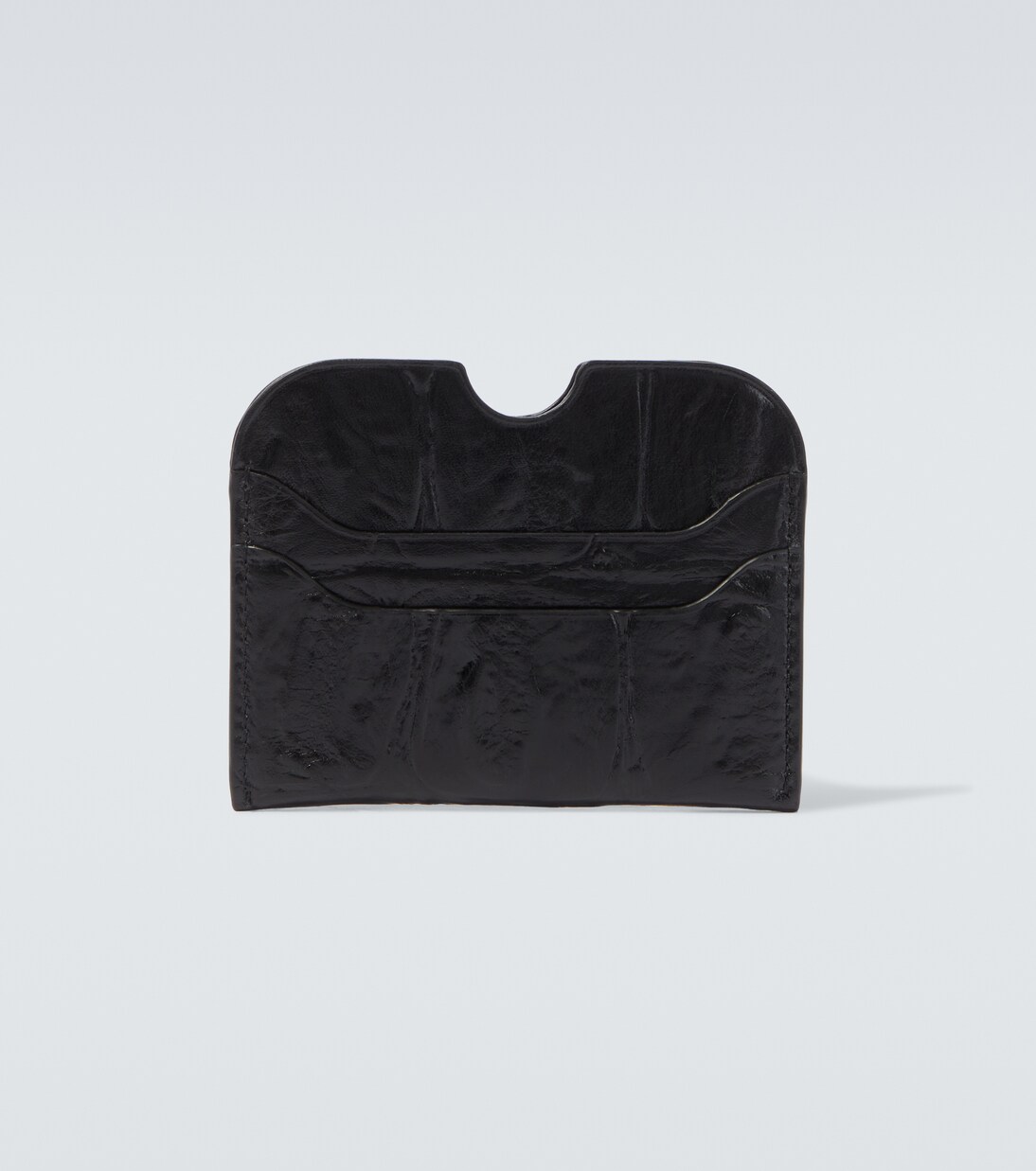 Croc-effect leather card holder | Acne Studios