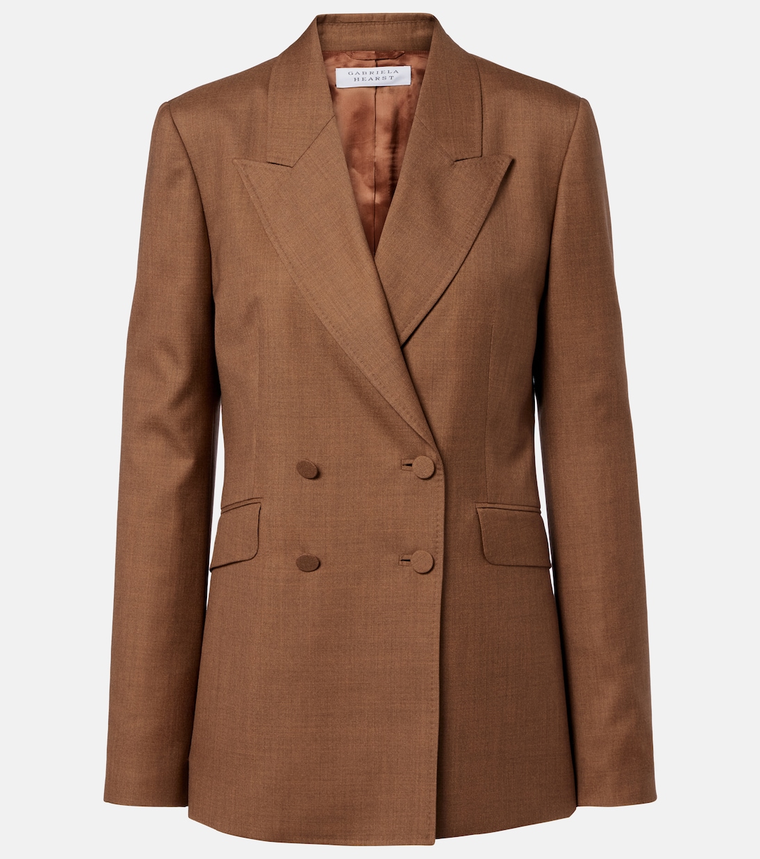 Blazer cruzado Angela en lana y seda | Gabriela Hearst