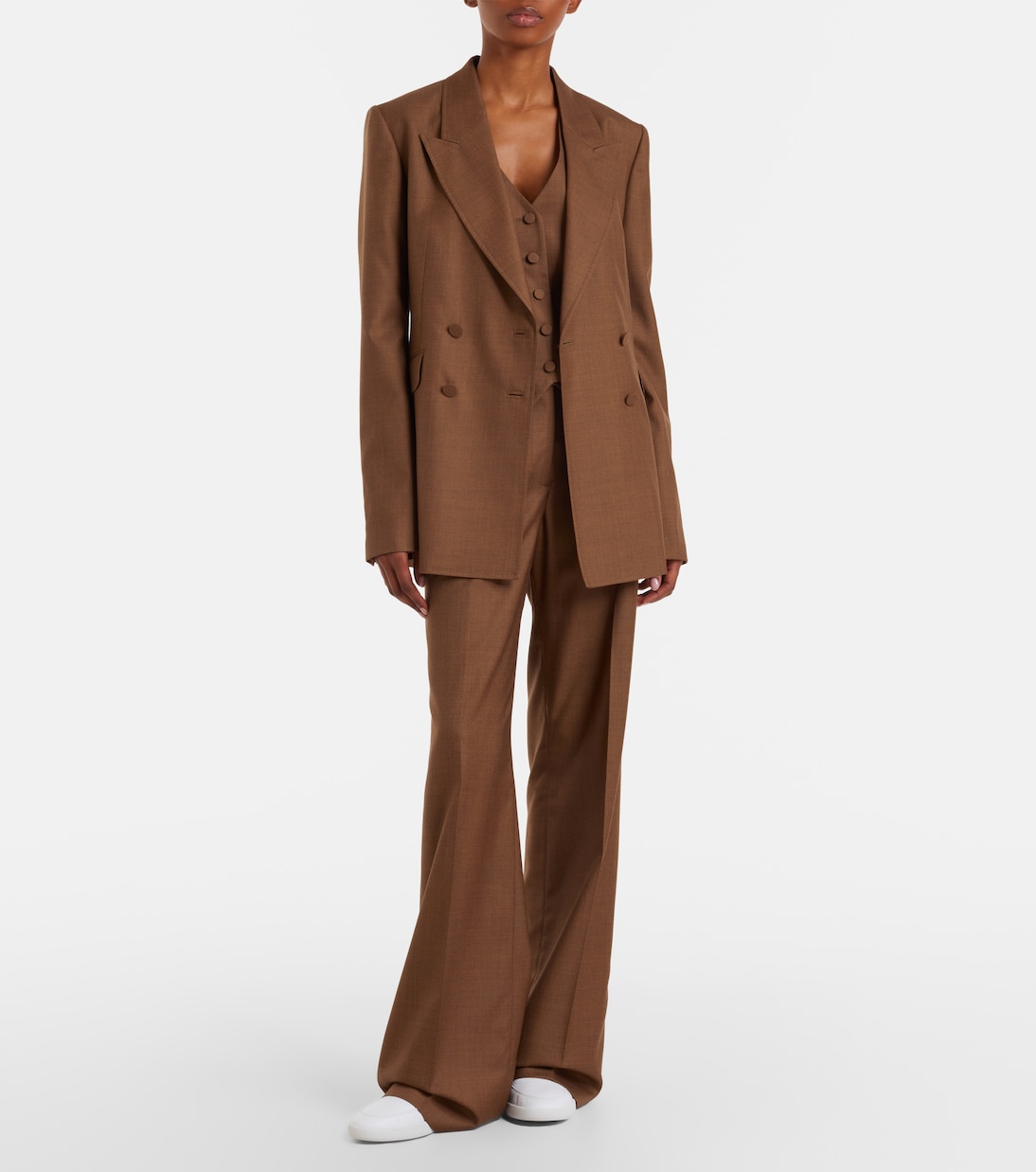 Blazer cruzado Angela en lana y seda | Gabriela Hearst