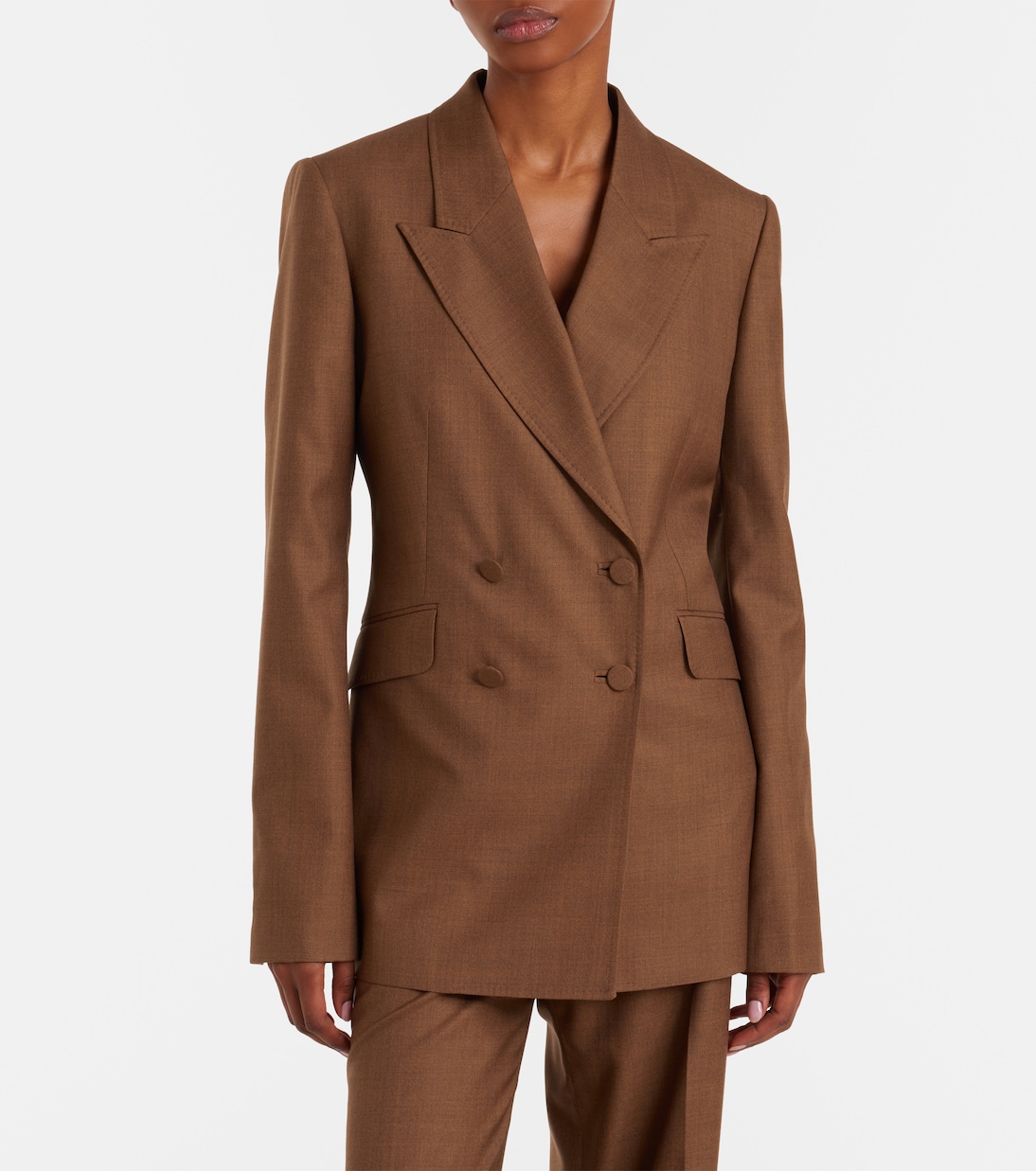 Blazer cruzado Angela en lana y seda | Gabriela Hearst