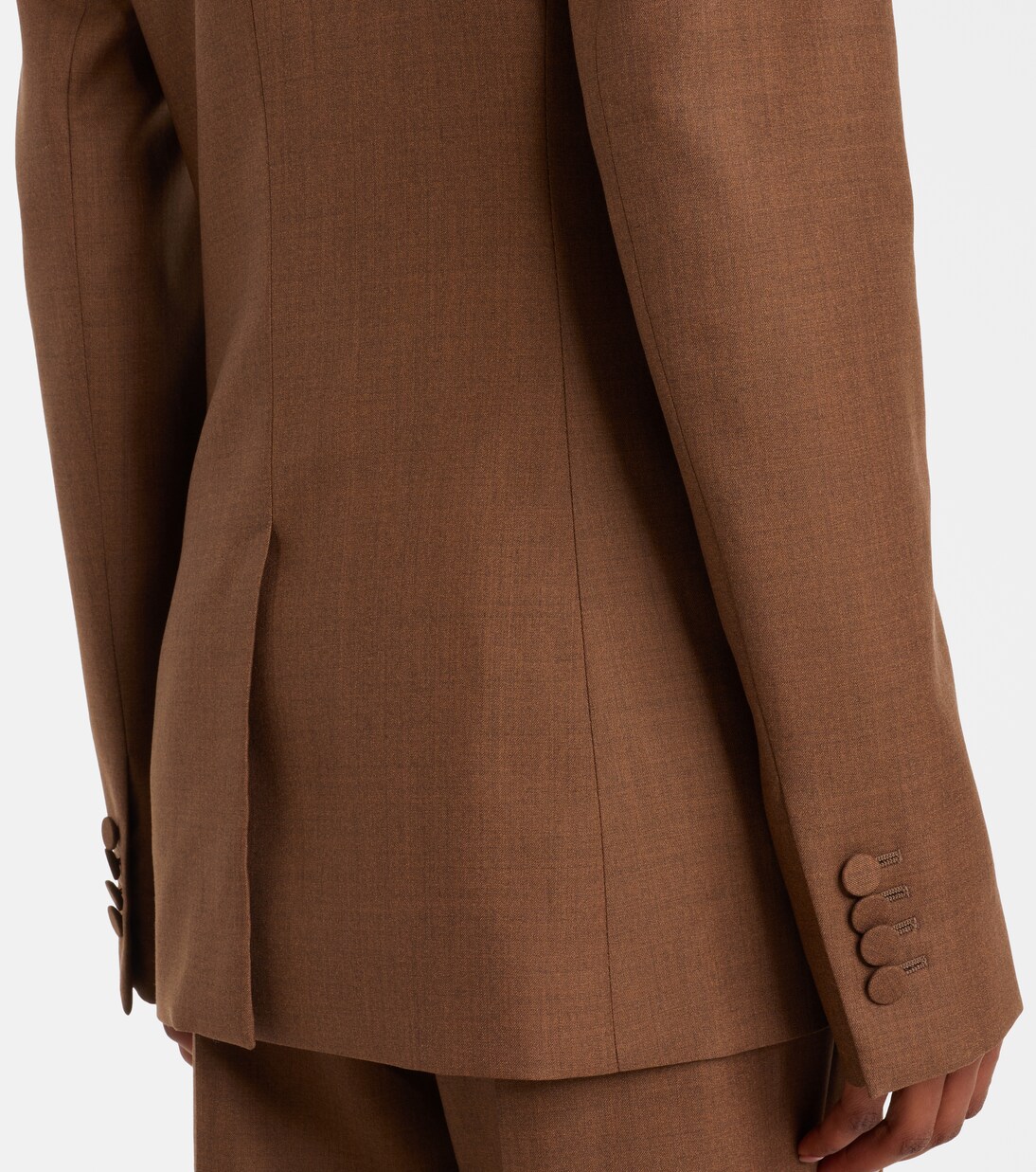 Blazer cruzado Angela en lana y seda | Gabriela Hearst