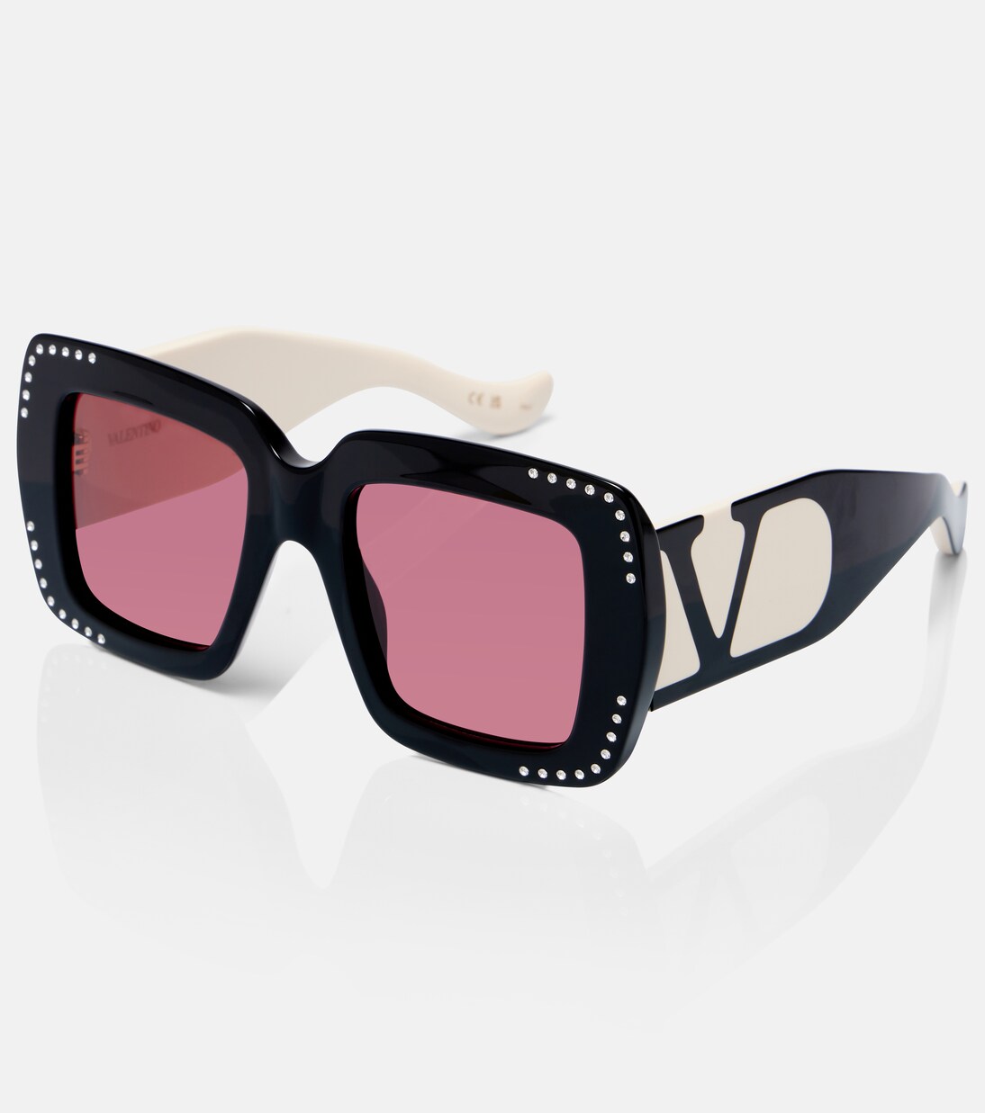 Gafas de sol cuadradas oversized Viva Superstar adornadas | Valentino