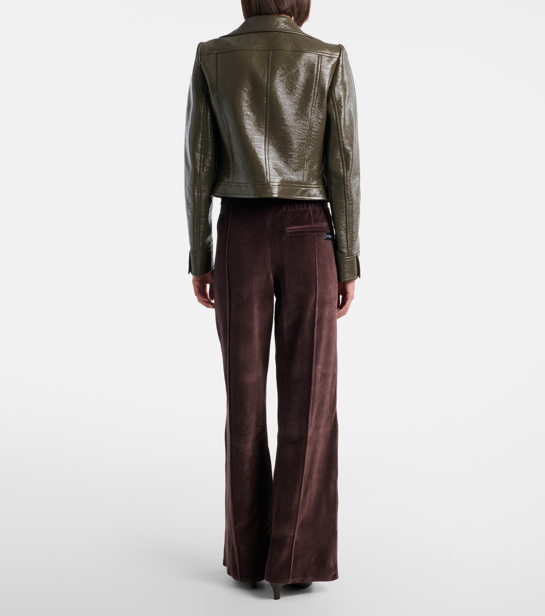Cotton-blend velvet sweatpants | Courrèges