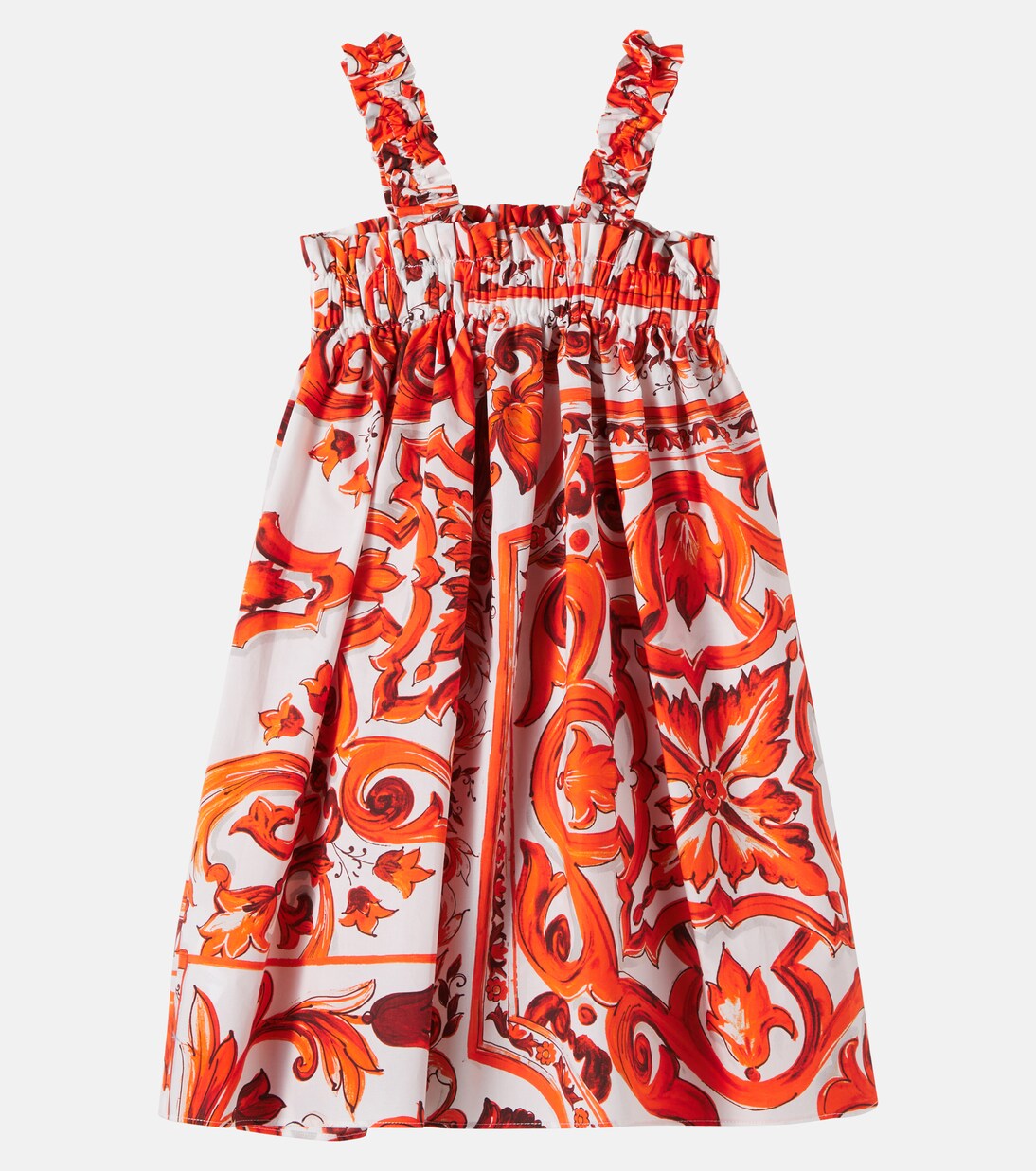 Printed cotton dress | Dolce&Gabbana Kids