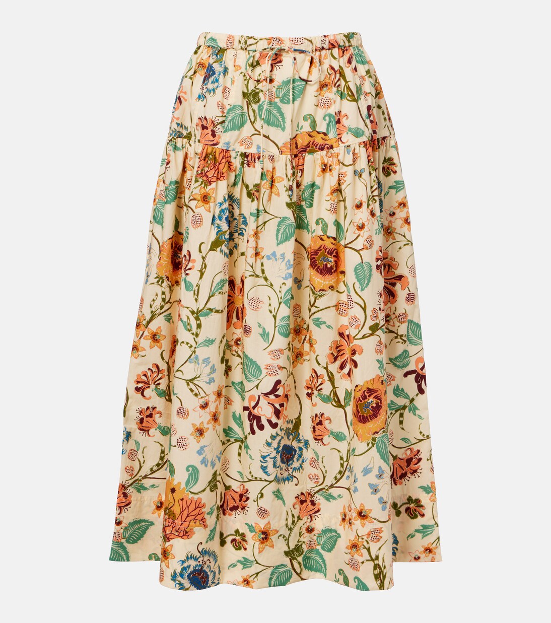 Theodora floral cotton midi skirt | Ulla Johnson