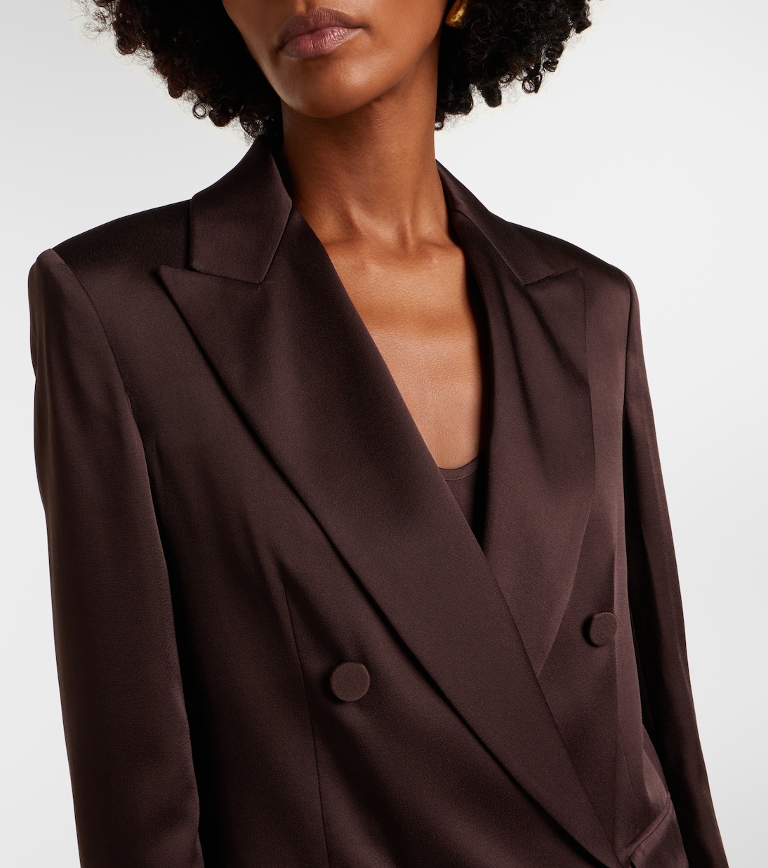 Arca double-breasted satin blazer | Max Mara