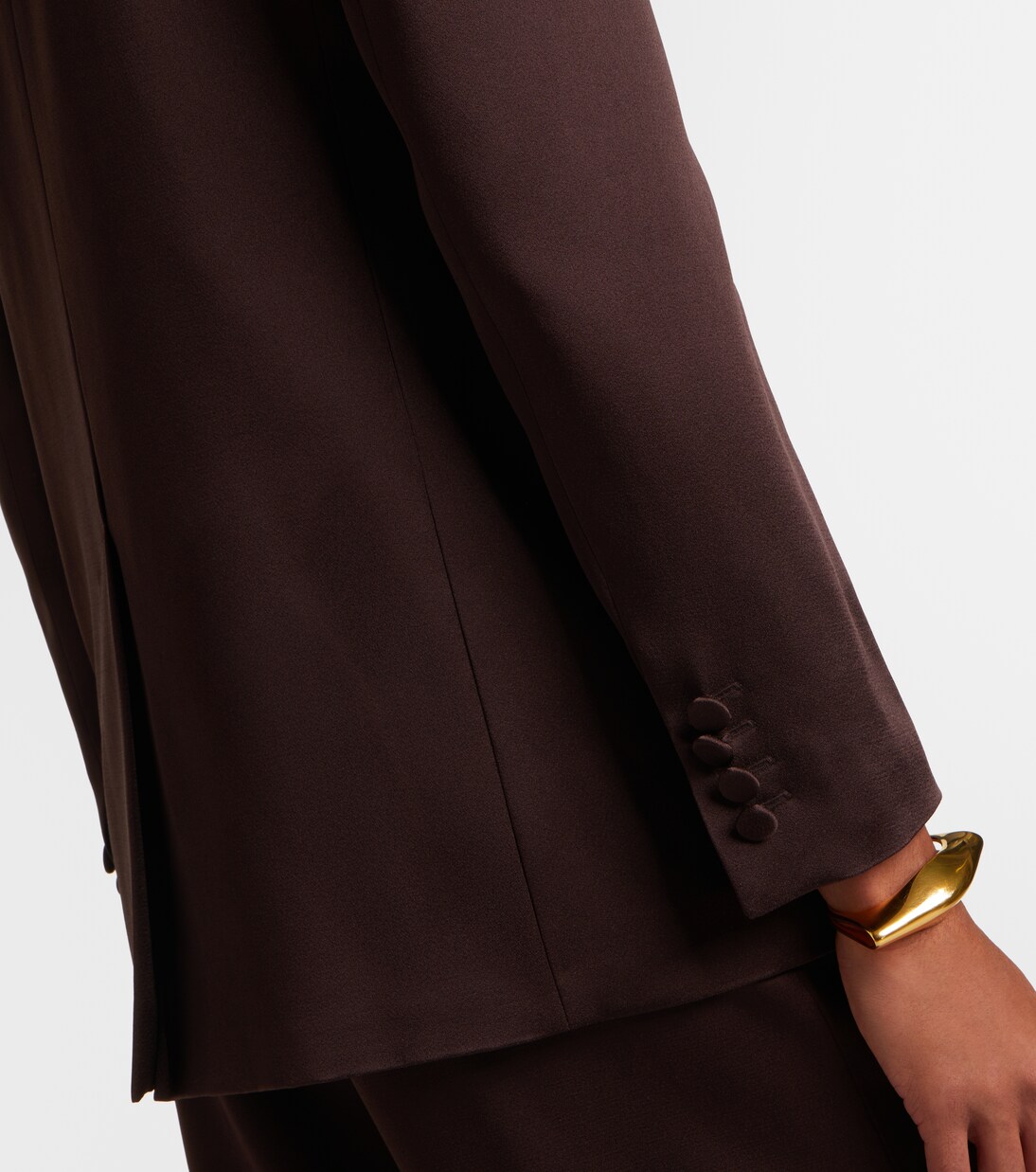 Arca double-breasted satin blazer | Max Mara