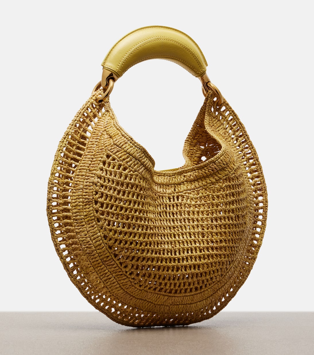 Summer Banana raffia shoulder bag | Chloé