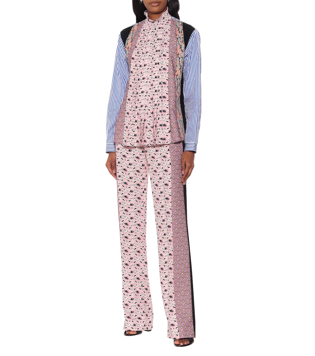 Bedruckte Bluse aus Crêpe | Prada