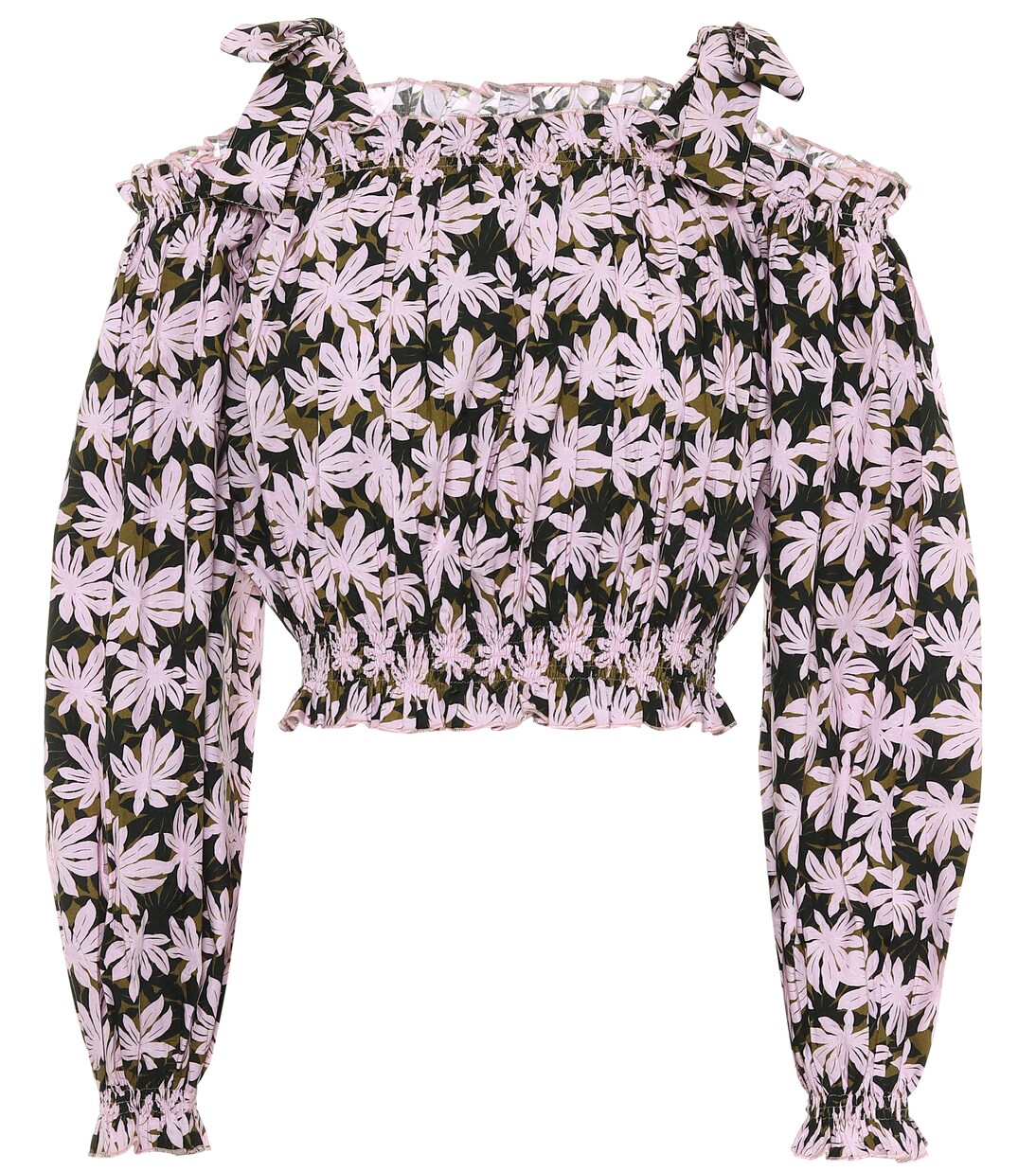 Top Gypsy raccourci imprimé en coton | Alexandra Miro