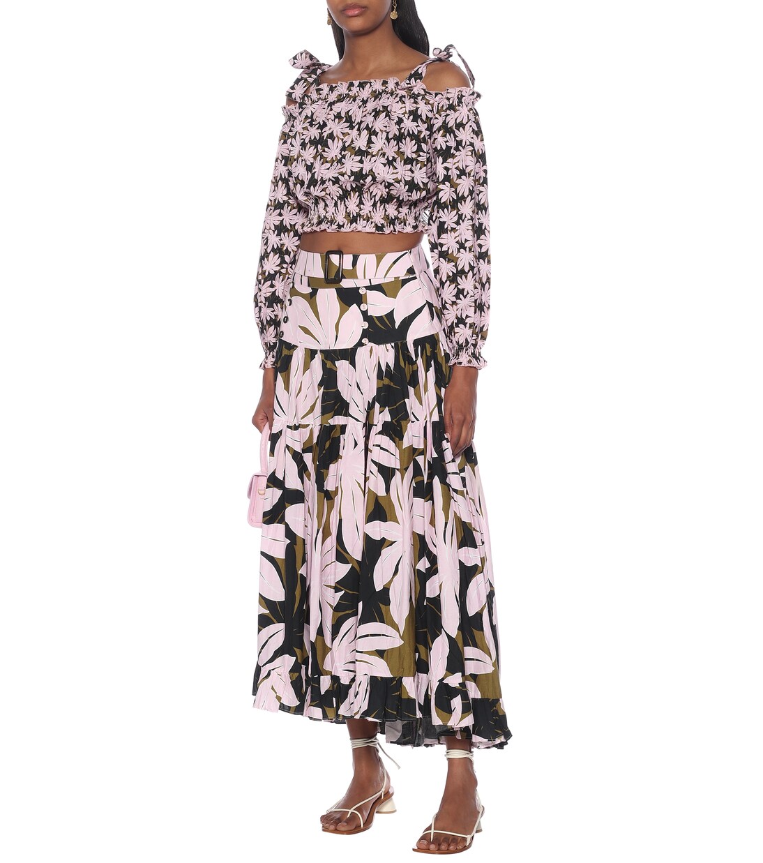 Top Gypsy raccourci imprimé en coton | Alexandra Miro