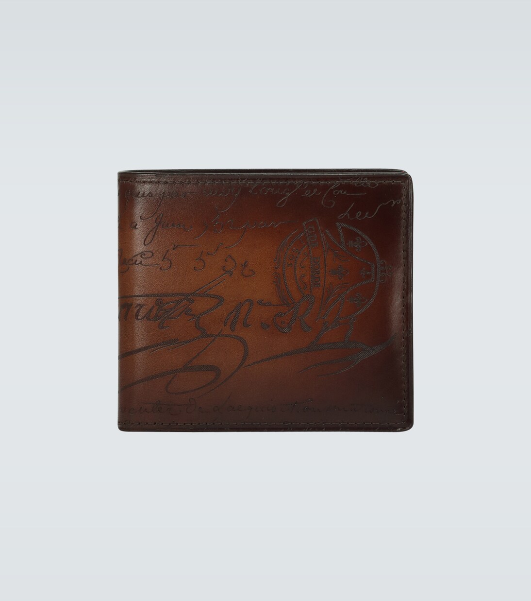 Makore Scritto leather card holder | Berluti