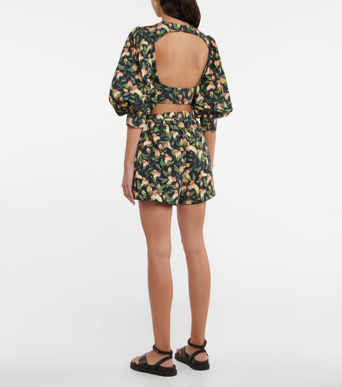 Cropped-Top Granate aus Baumwolle | Agua by Agua Bendita