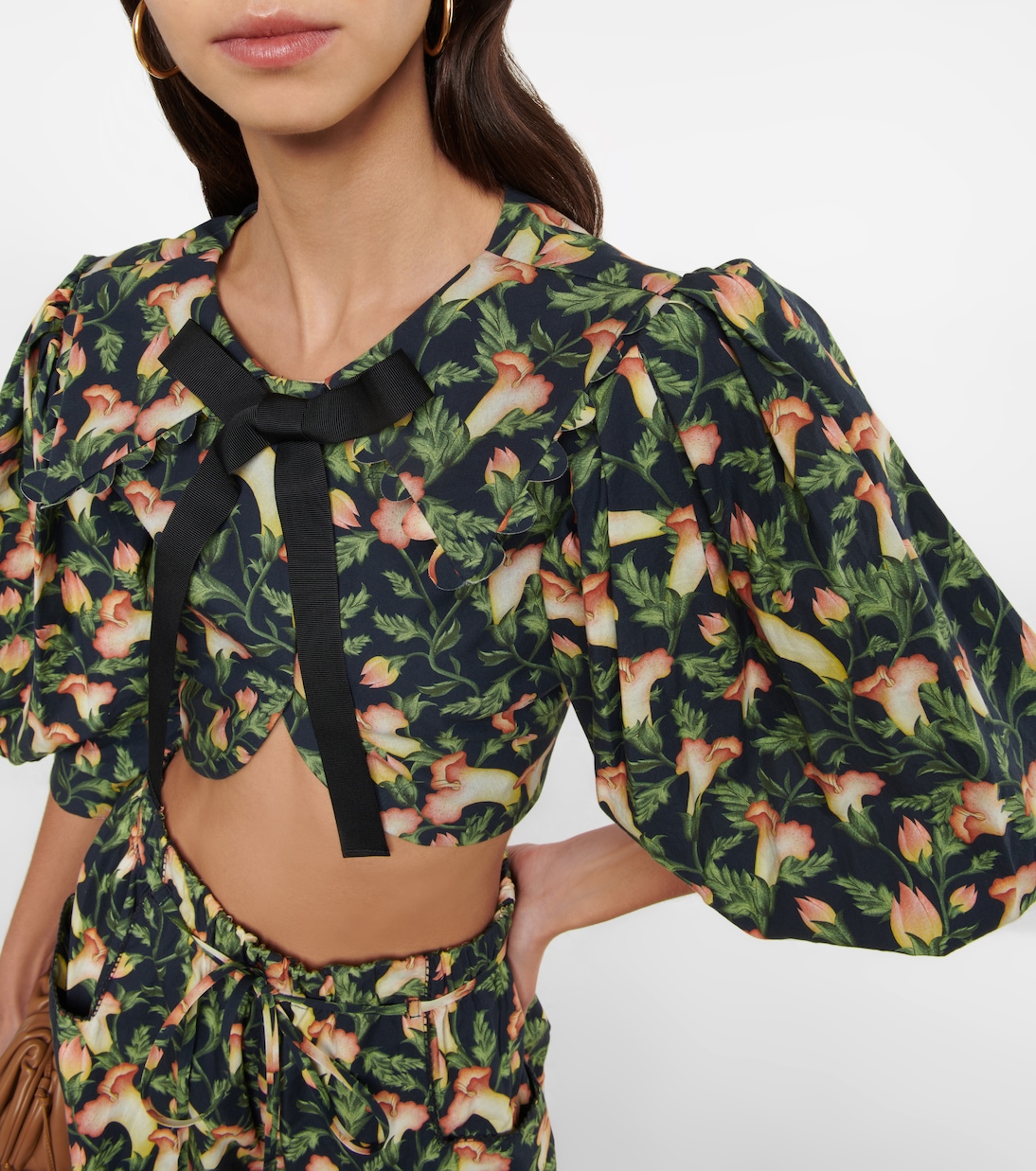 Cropped-Top Granate aus Baumwolle | Agua by Agua Bendita