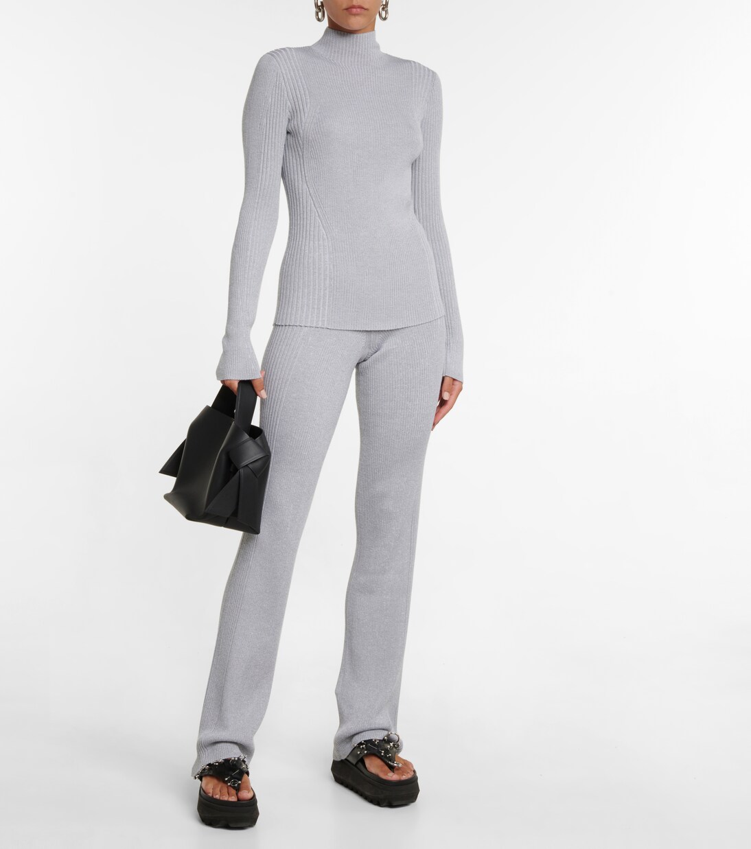Mid-Rise-Schlaghose aus Rippstrick | Dion Lee