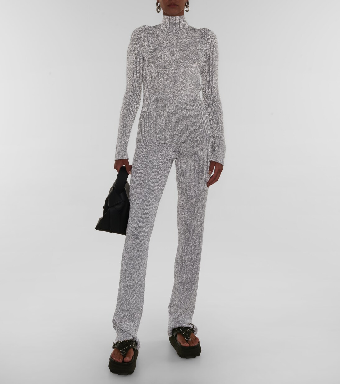 Mid-Rise-Schlaghose aus Rippstrick | Dion Lee