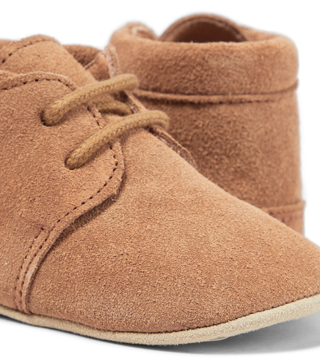 Baby suede lace-up shoes | Petit Nord