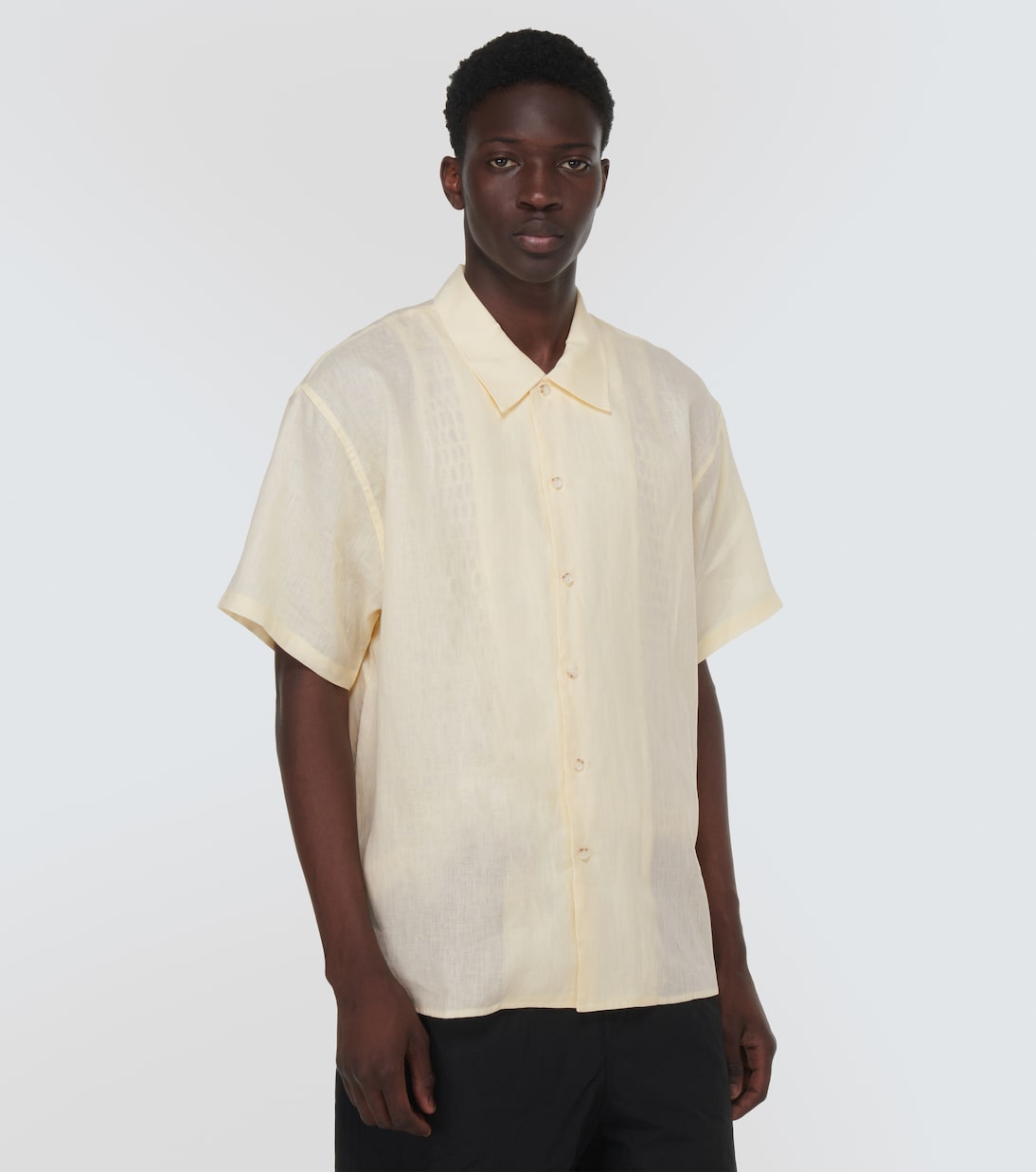 Oversized linen shirt | Commas
