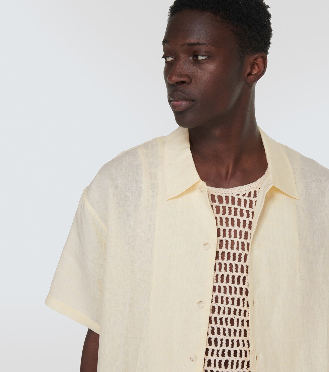 Oversized linen shirt | Commas