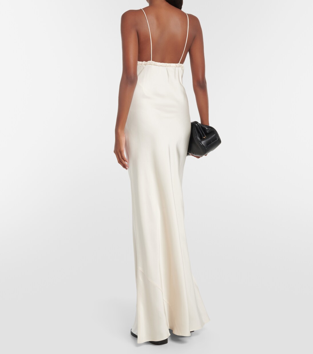 Robe aus Satin | Miu Miu