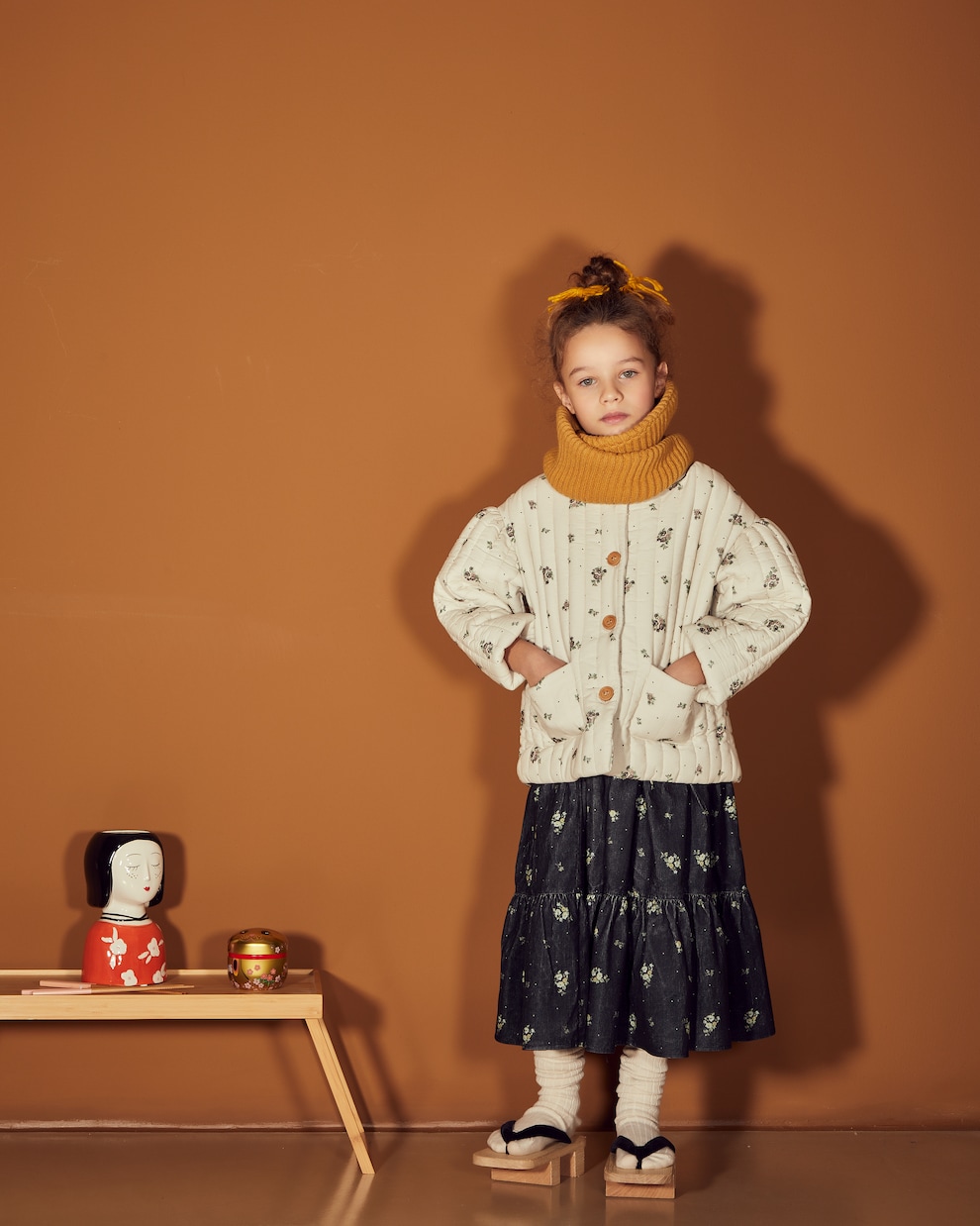 Jupe Maryjane en coton à fleurs | C'era Una Volta