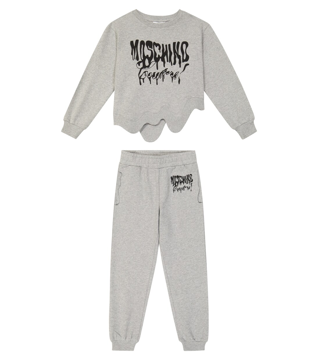Cotton jersey sweatshirt and sweatpants set | Moschino Kids