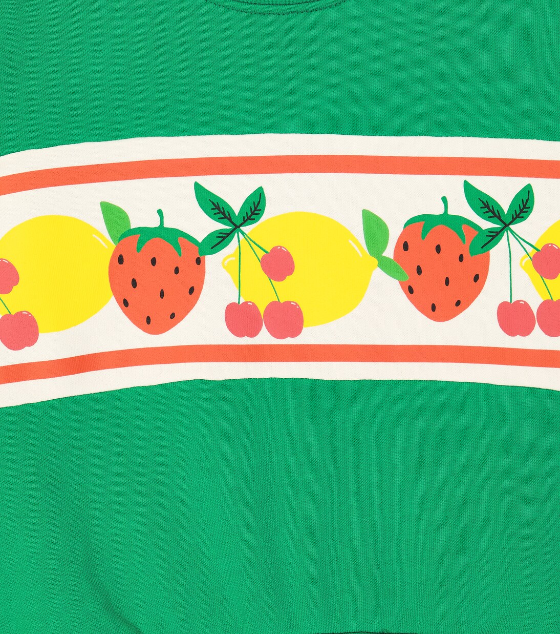 Fruits Panel cotton sweatshirt | Mini Rodini