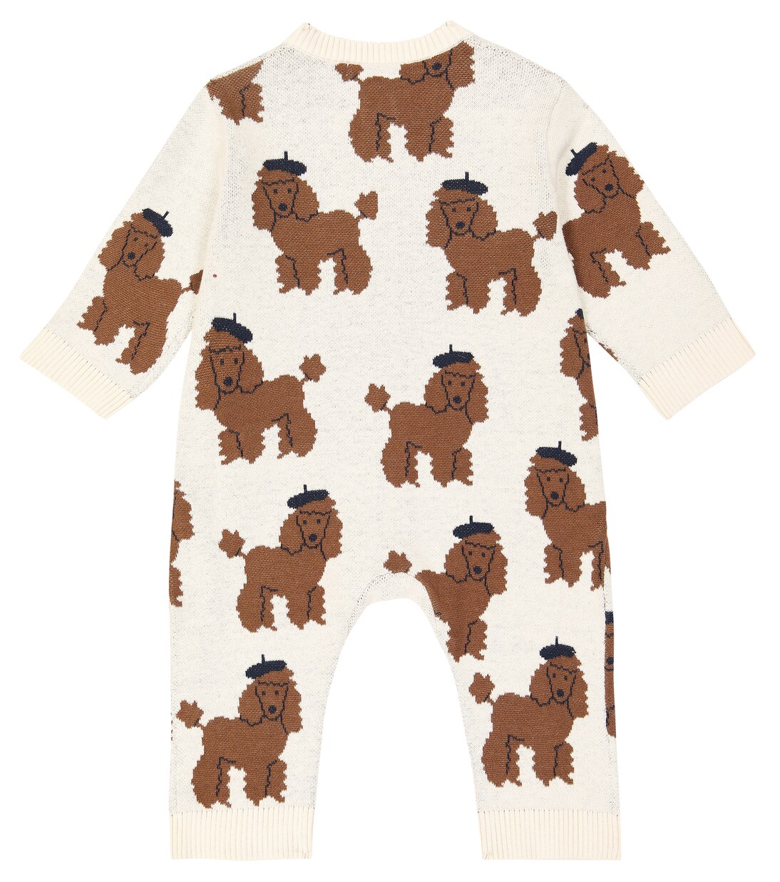 Baby Tiny Poodle cotton-blend playsuit | Tinycottons