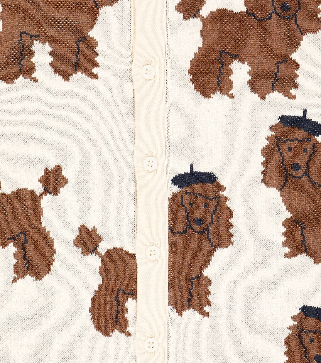 Baby Tiny Poodle cotton-blend playsuit | Tinycottons