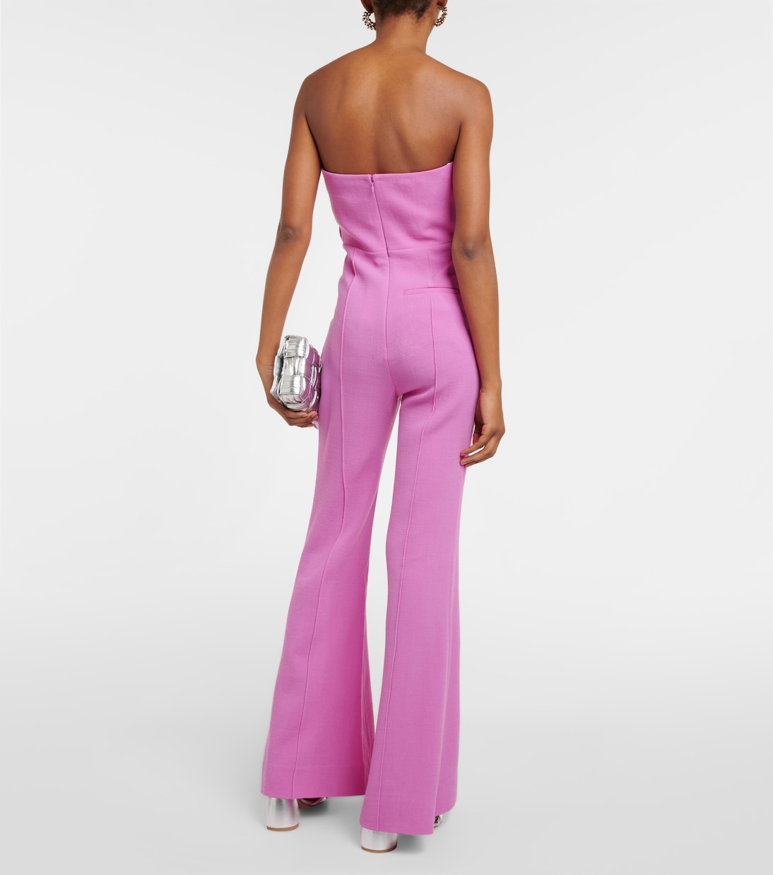 Asymmetric wool jumpsuit | Roland Mouret