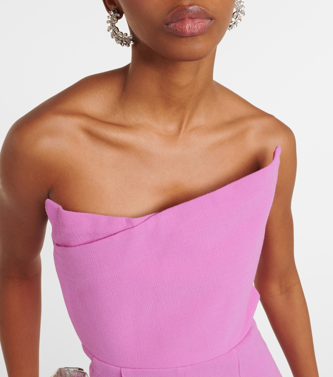 Asymmetric wool jumpsuit | Roland Mouret