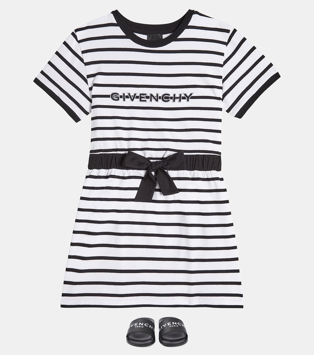 Striped cotton dress | Givenchy Kids