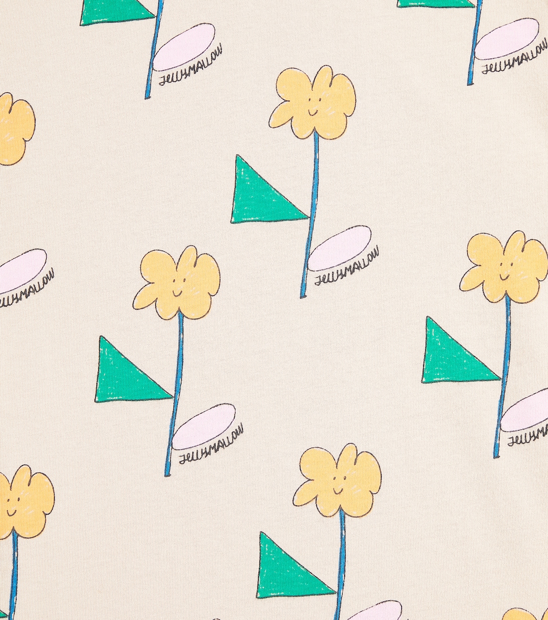 Flower cotton jersey T-shirt | Jellymallow