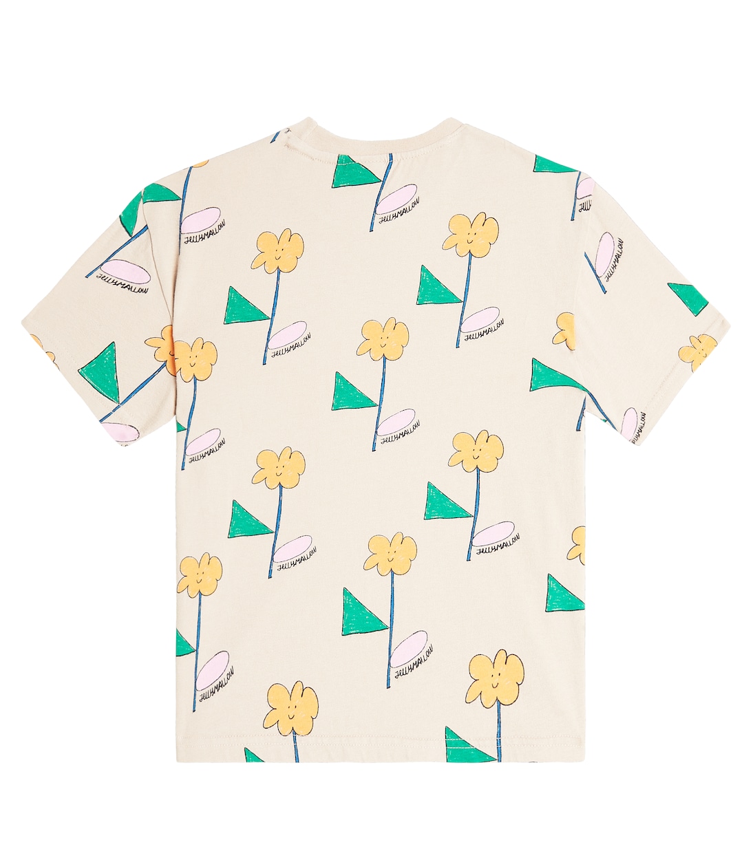 Flower cotton jersey T-shirt | Jellymallow