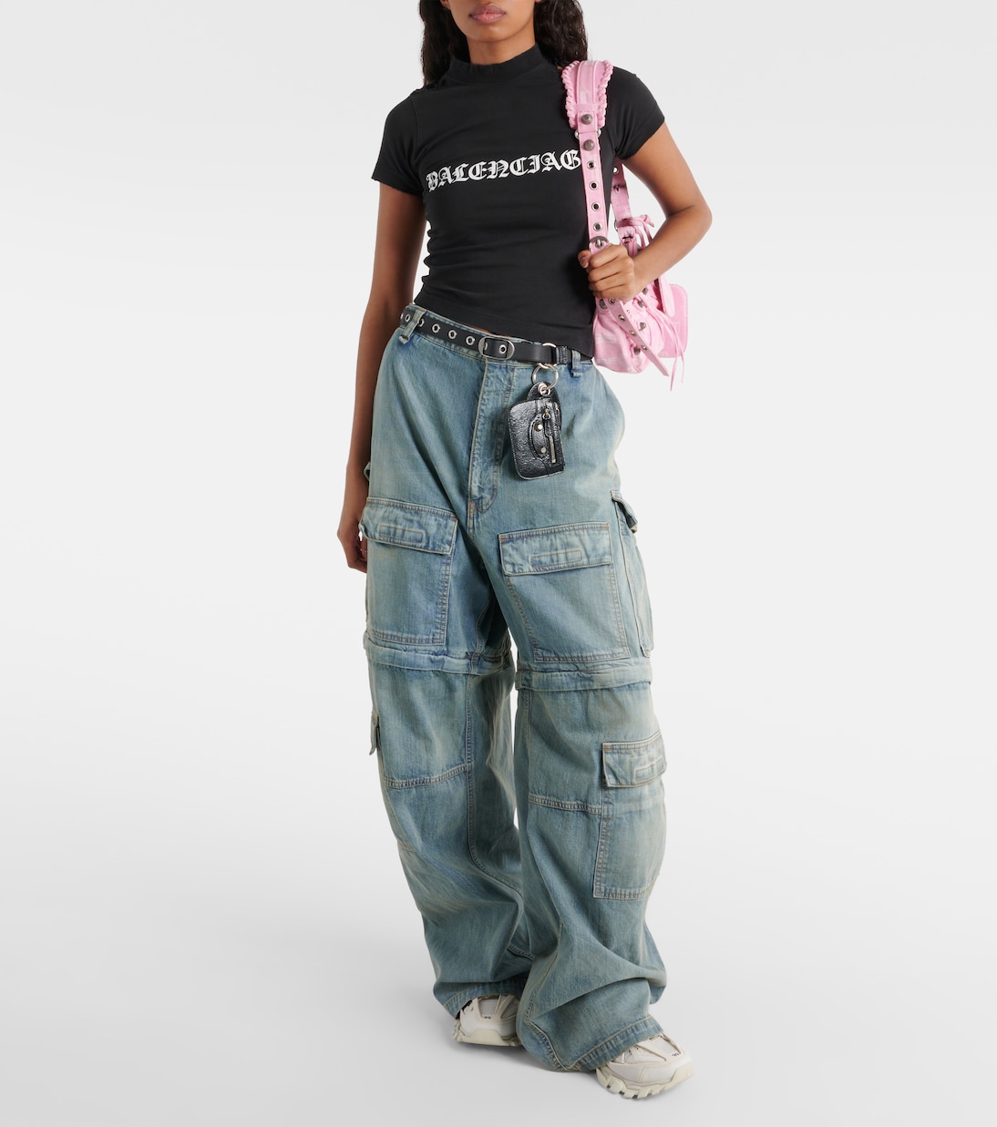 Camiseta Gothic Type Shrunk de algodón | Balenciaga