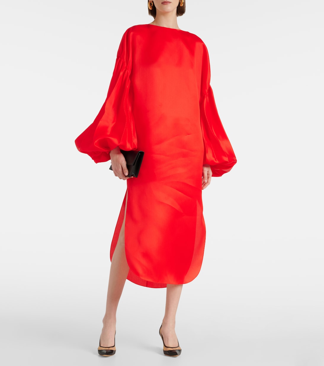 Robe longue Zelma en soie | Khaite