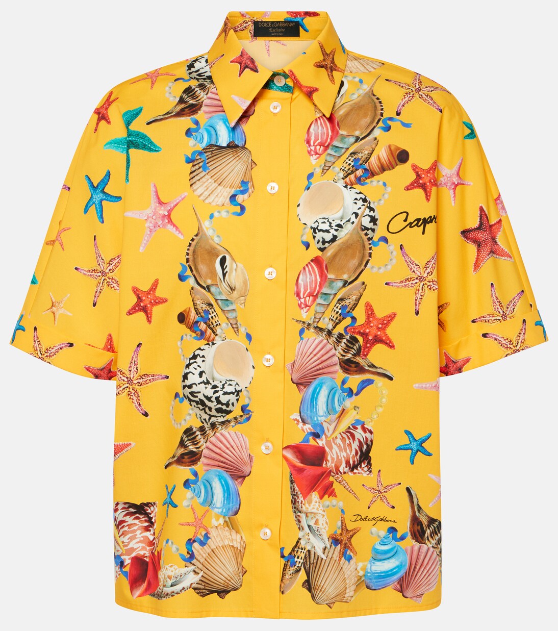 Capri printed cotton shirt | Dolce&Gabbana