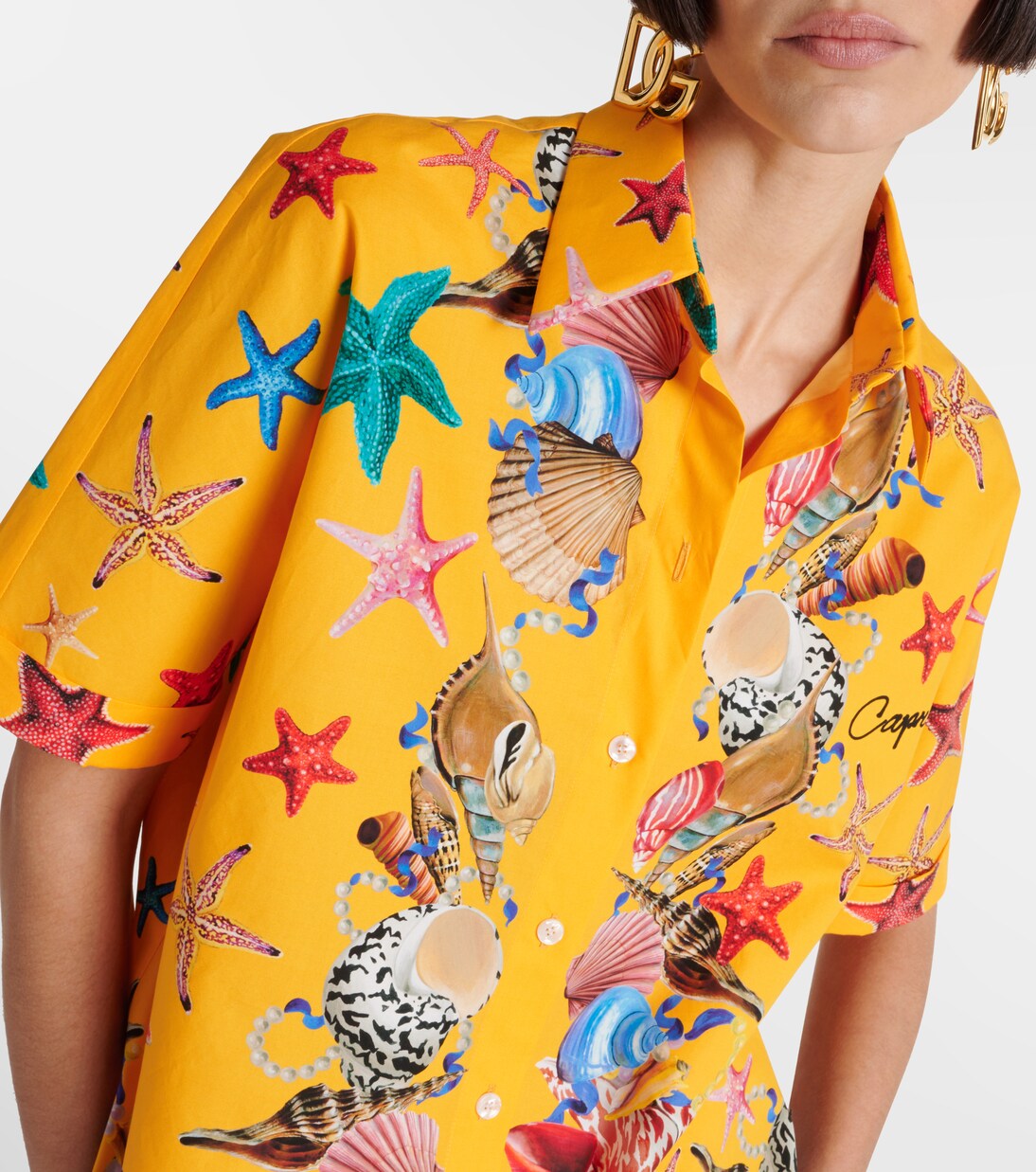 Capri printed cotton shirt | Dolce&Gabbana