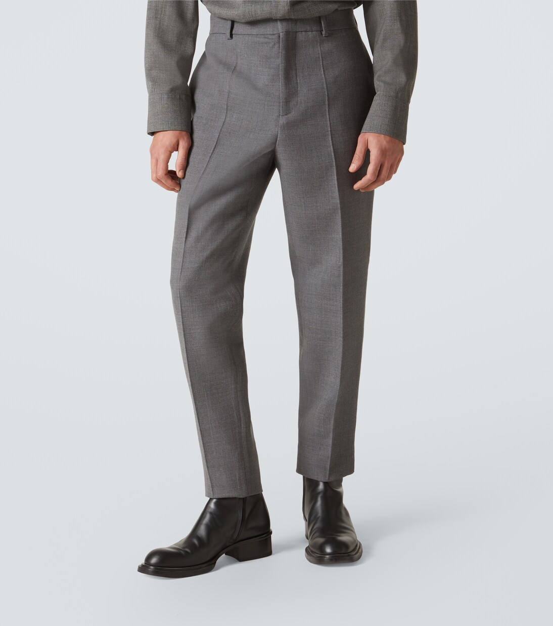 Virgin wool tapered pants | Jil Sander