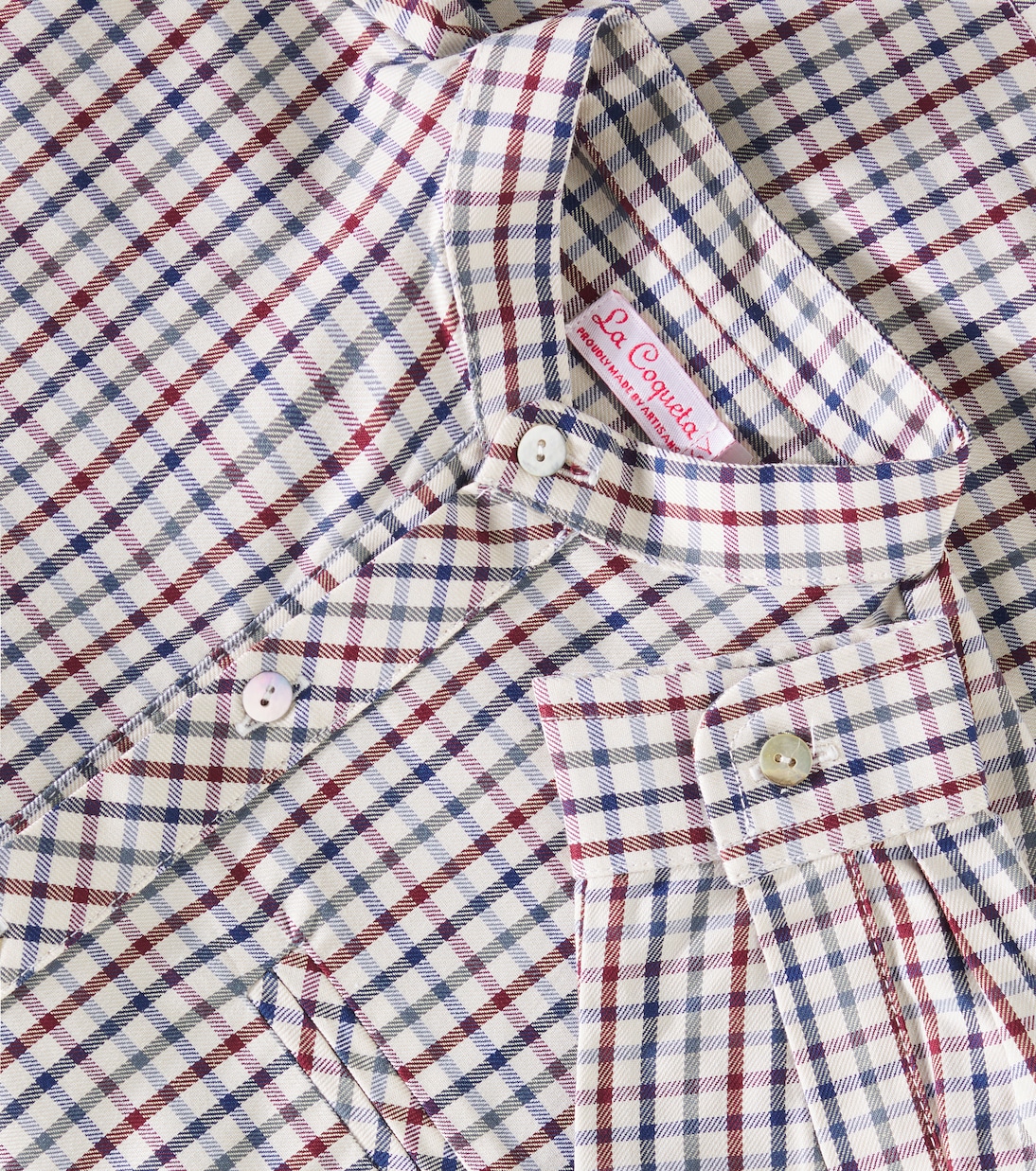 Mateo checked cotton shirt | La Coqueta