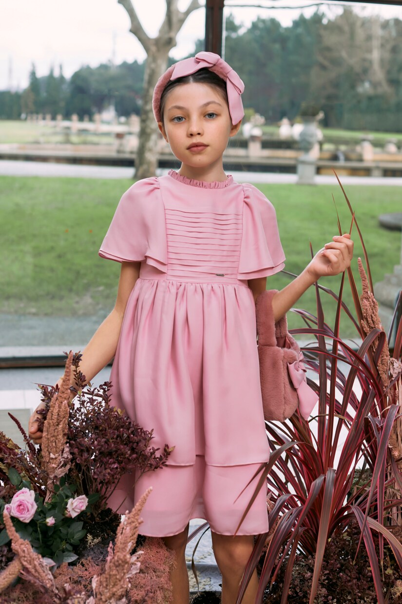 Pleated tiered dress | Patachou