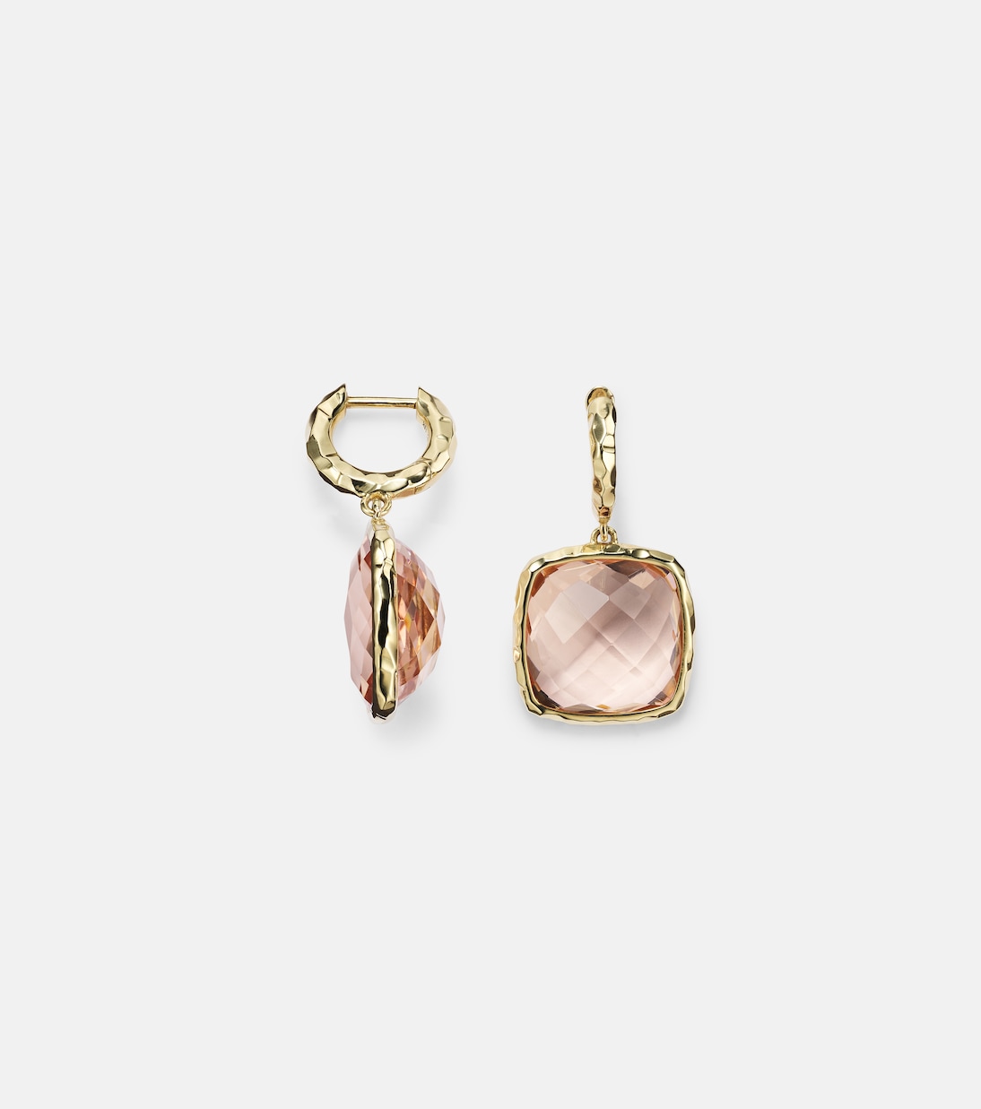 Boucles d'oreilles Serenity en or 18 ct et morganite | Octavia Elizabeth