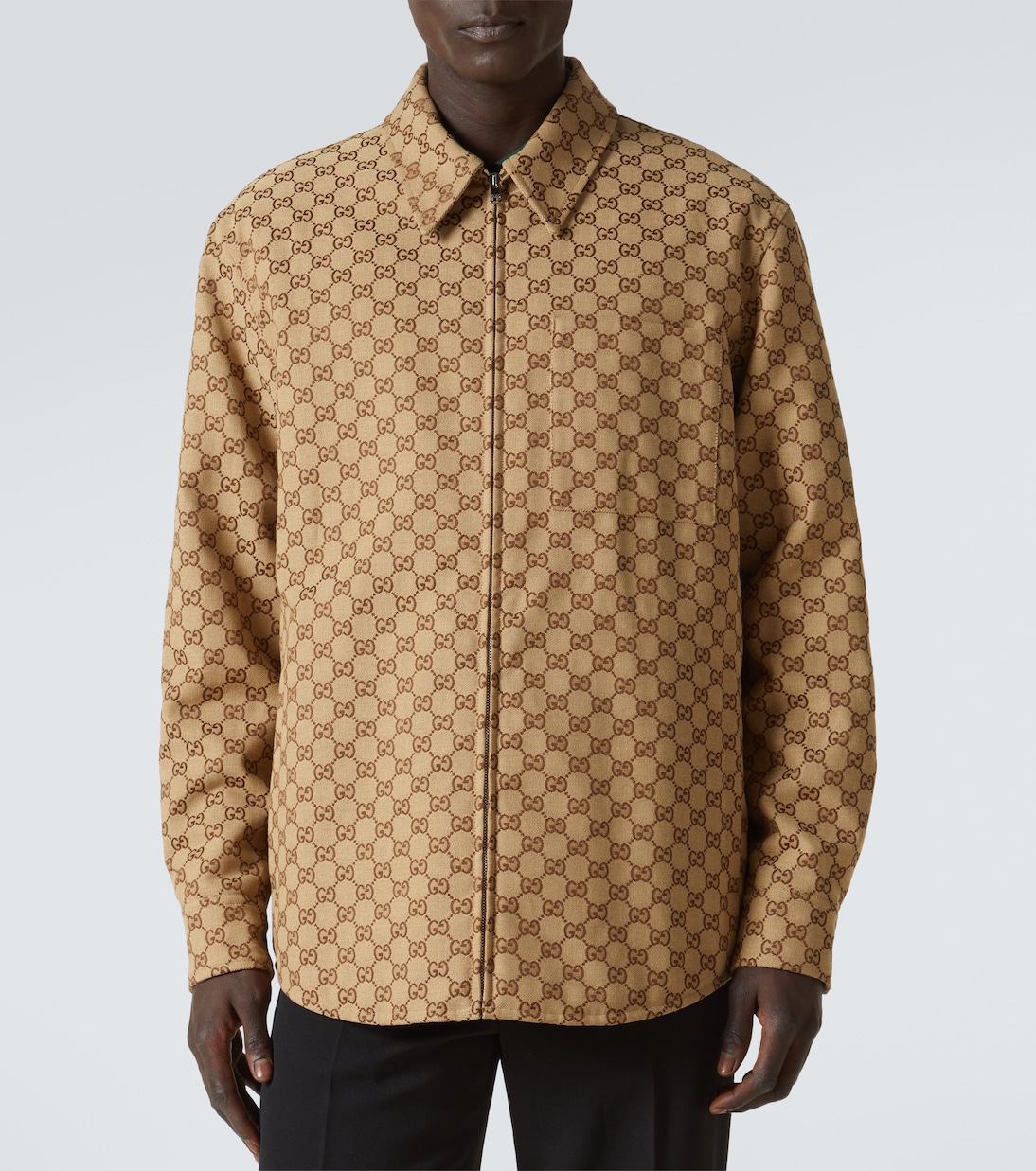 GG canvas cotton-blend overshirt | Gucci