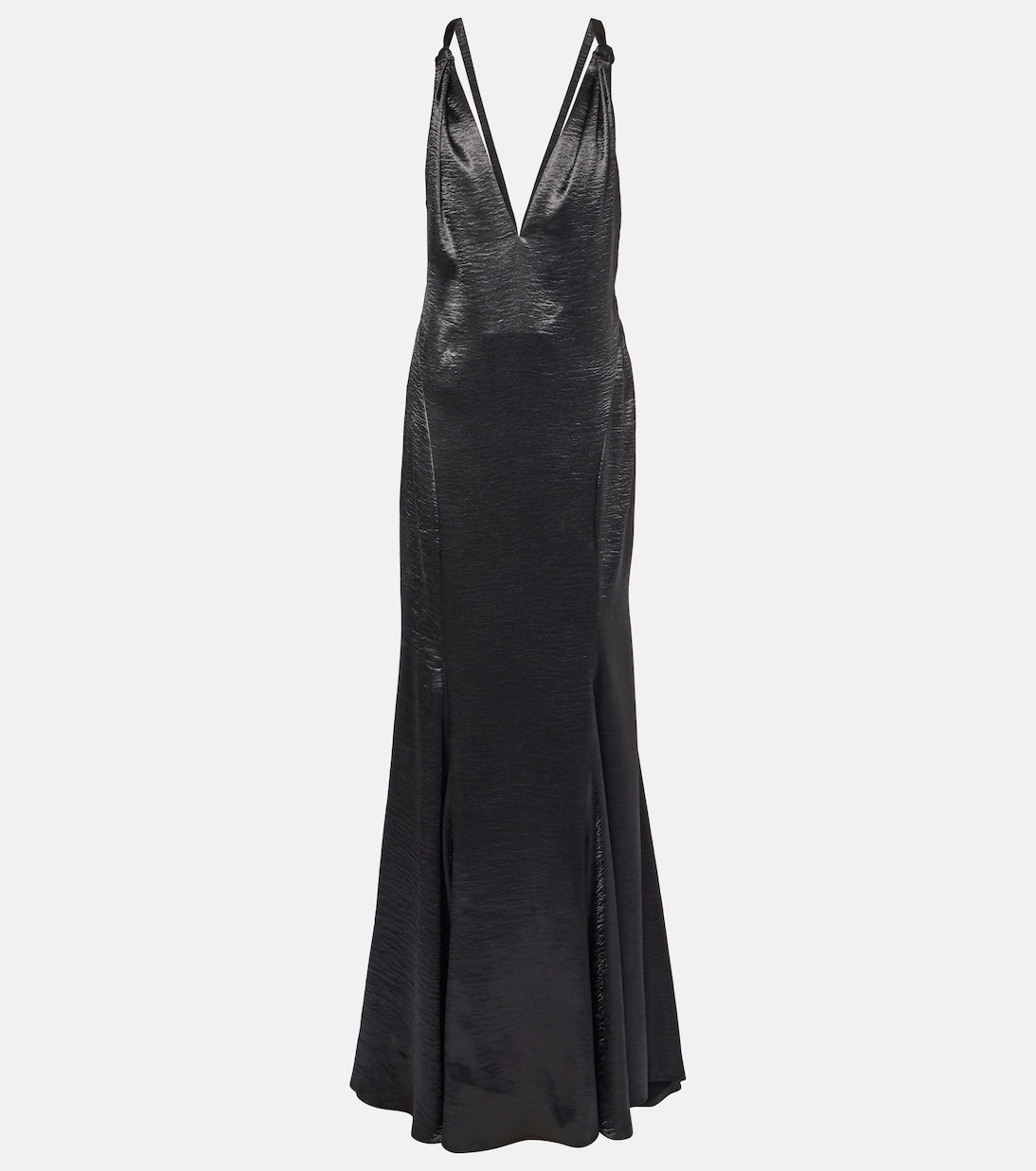 Abito lungo Asli in raso | Safiyaa