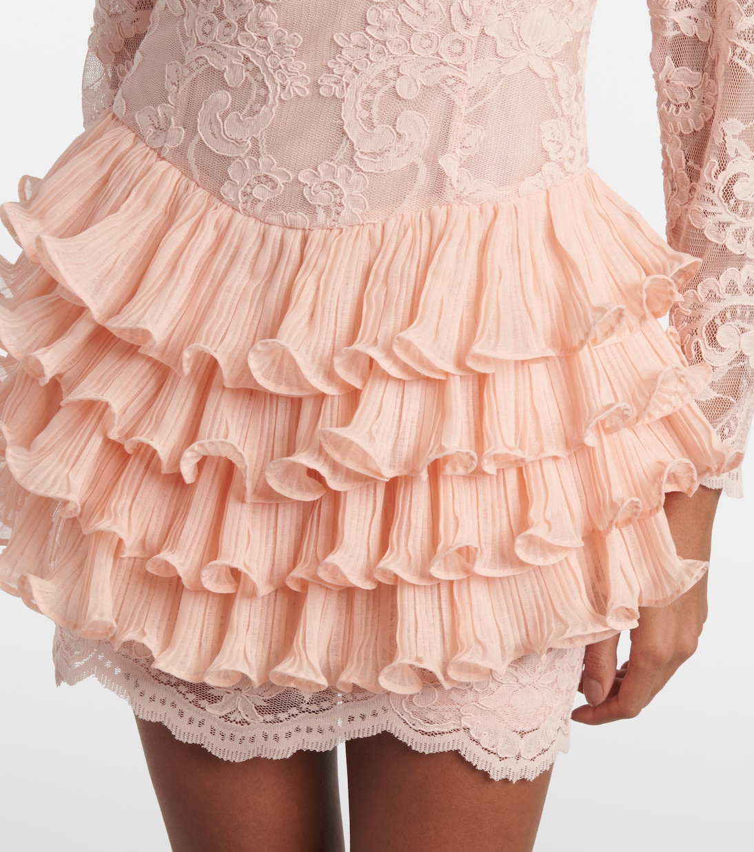 Crush Lace Frill minidress | Zimmermann