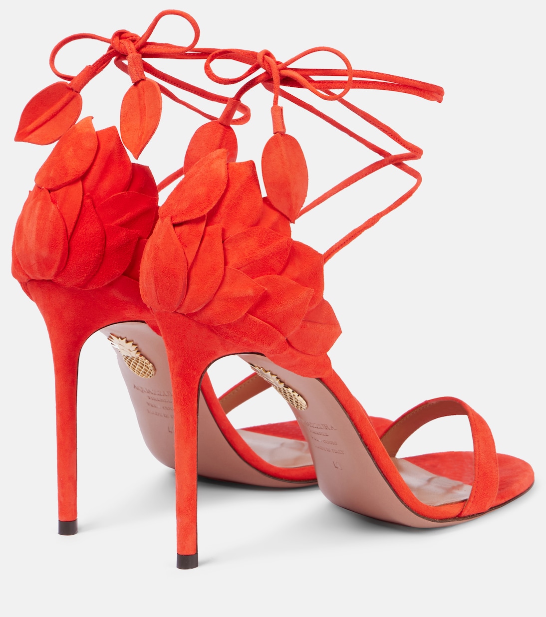Sandalen Hibiscus 105 aus Veloursleder | Aquazzura