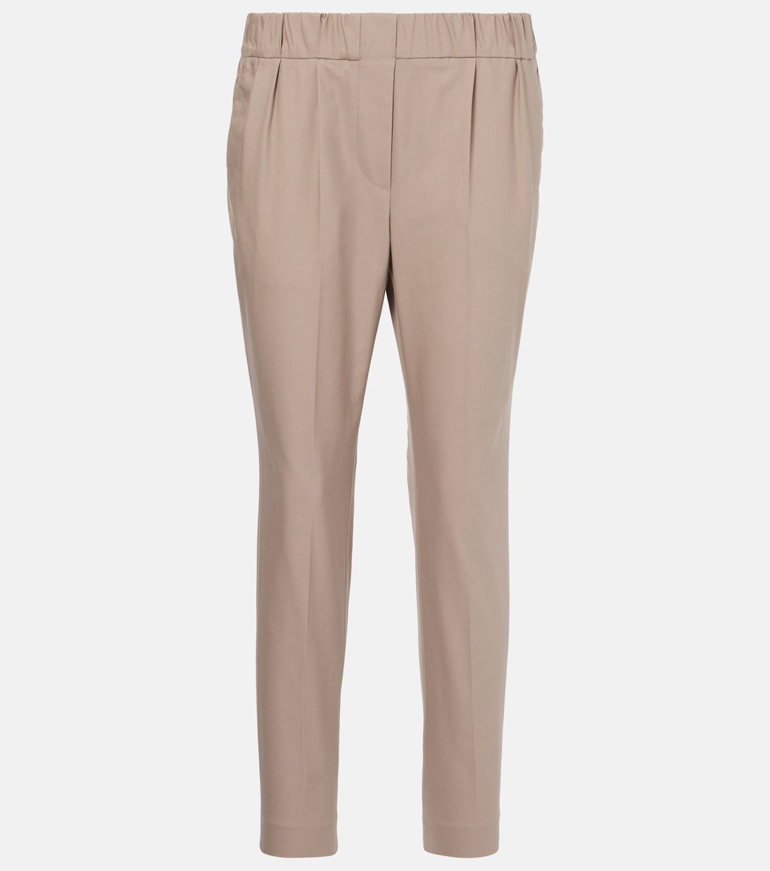 Cotton-blend slim pants | Brunello Cucinelli
