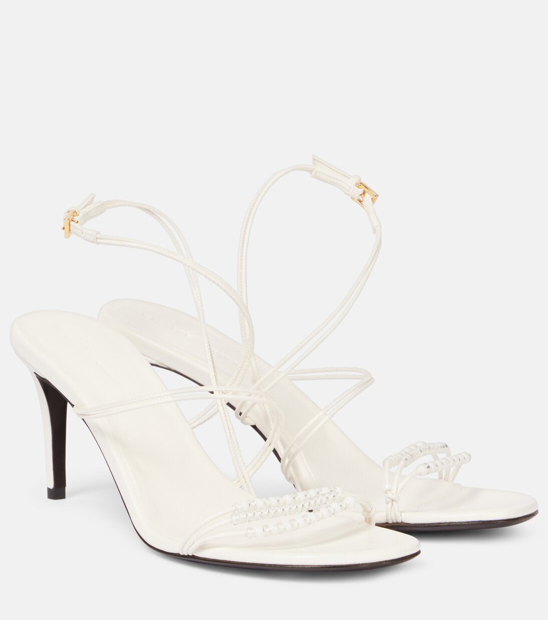 Loop 75 embellished leather sandals | Khaite